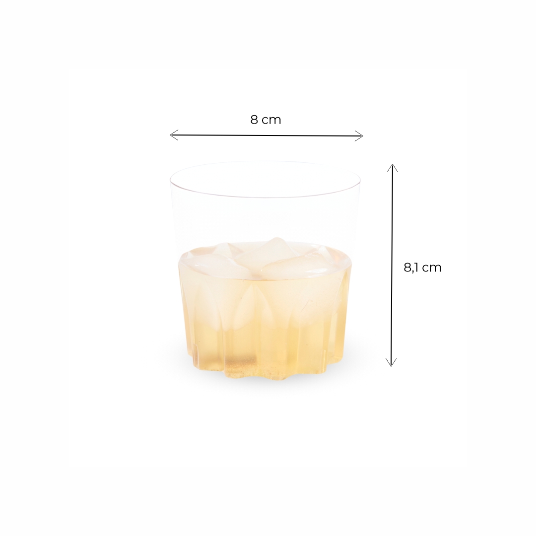 STRAWPLAST VASO RIGIDO.300CC WHISKY CRISTAL (ST-333) *10UNID
