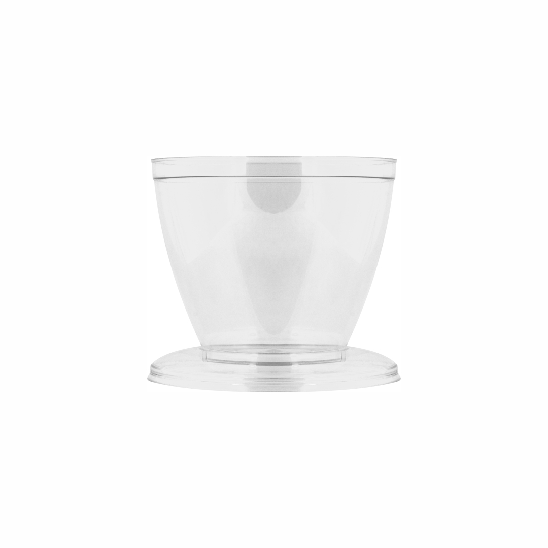 STRAWPLAST POTE RIGIDO 150CC REDONDO C/TAPA CRISTAL (ST-765) *10UNID