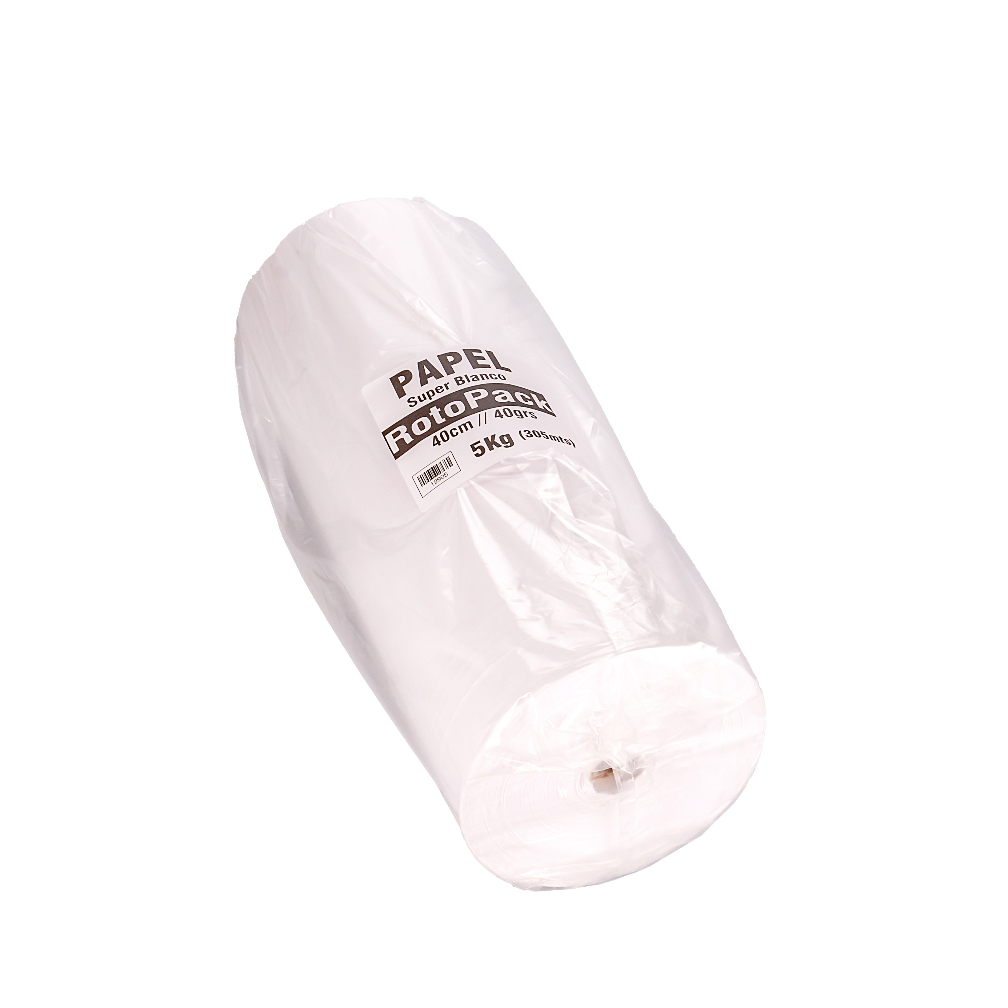PAPEL SUPER BLANCO  (40GRS - 400MTS) 40CM BOBINA *5KG