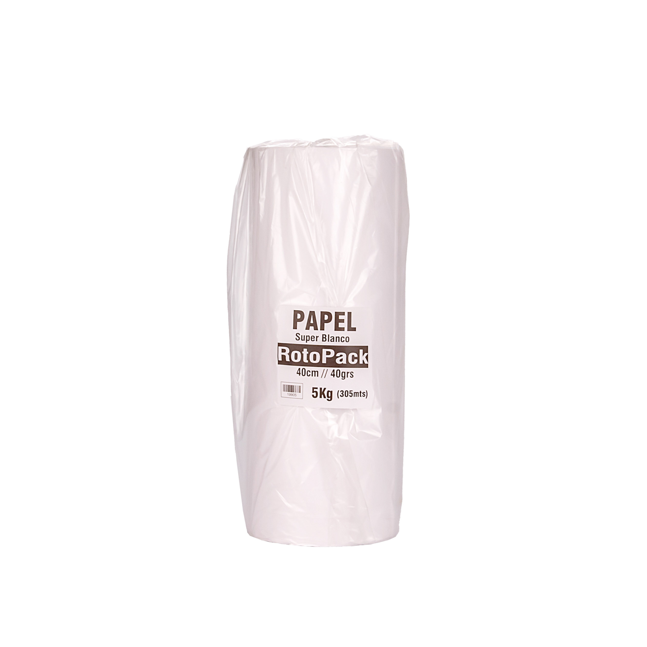 PAPEL SUPER BLANCO  (40GRS - 400MTS) 40CM BOBINA *5KG