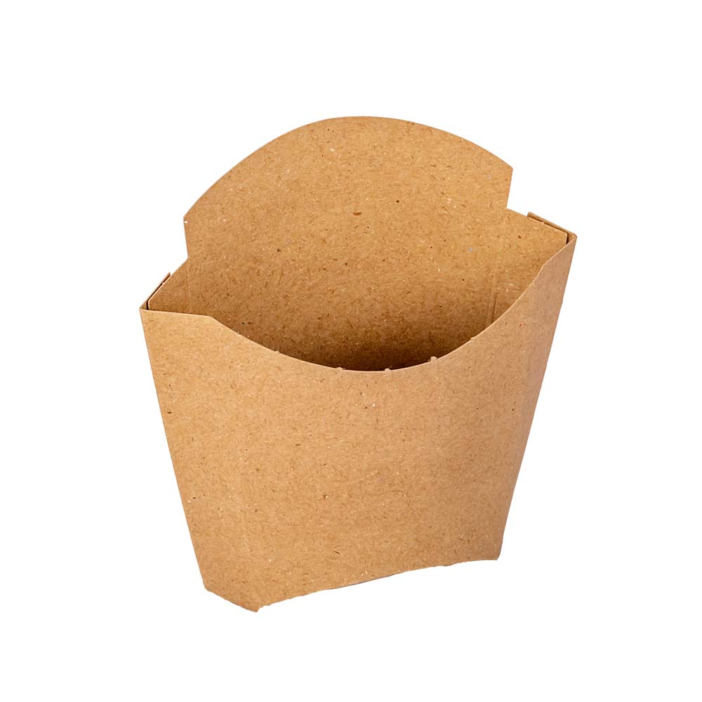 CAJA DELIVERY BIOHZ PAPAS FRITAS SOBRE MARRON MEDIANO (13.7*9.1*3.4CM) *1000UNID