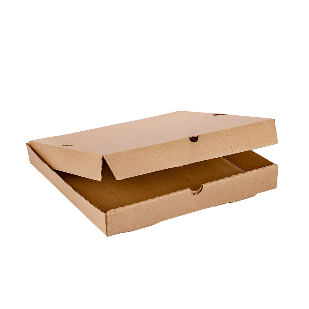 CAJA PIZZA MICRO MARRON/MARRON GRANDE REFORZADA (32.5*32.5*3.7CM) *100UNID