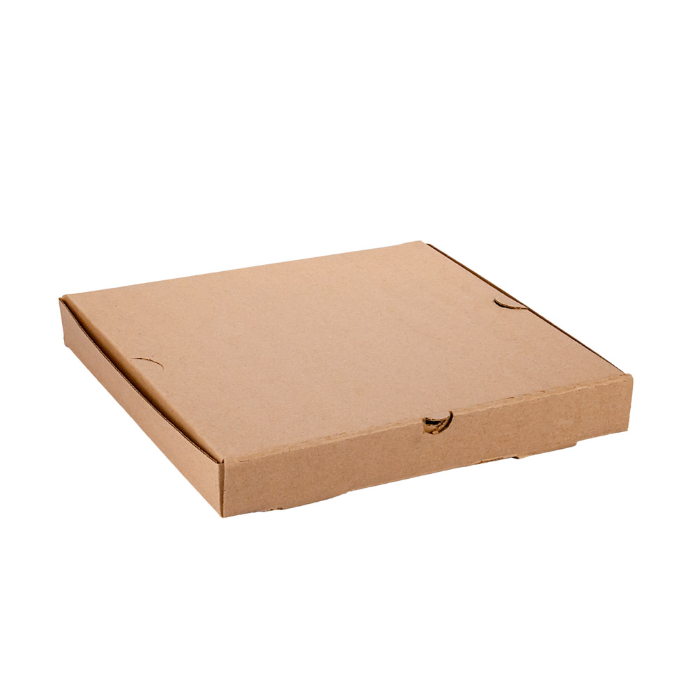 CAJA PIZZA MICRO MARRON/MARRON GRANDE REFORZADA (32.5*32.5*3.7CM) *100UNID