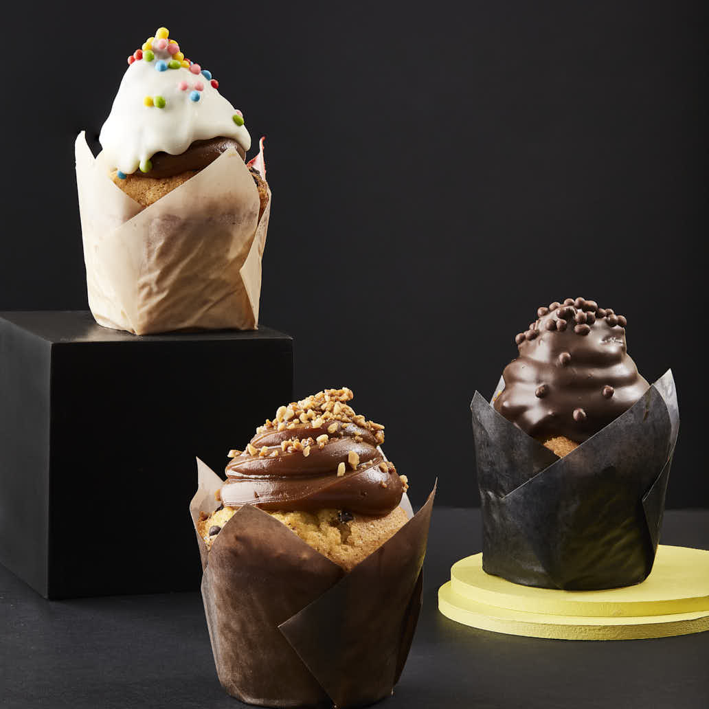 TULIPAS PARA MUFFIN Y CUPCAKE.Nº16 MARRON LISA PAQ *200UNID