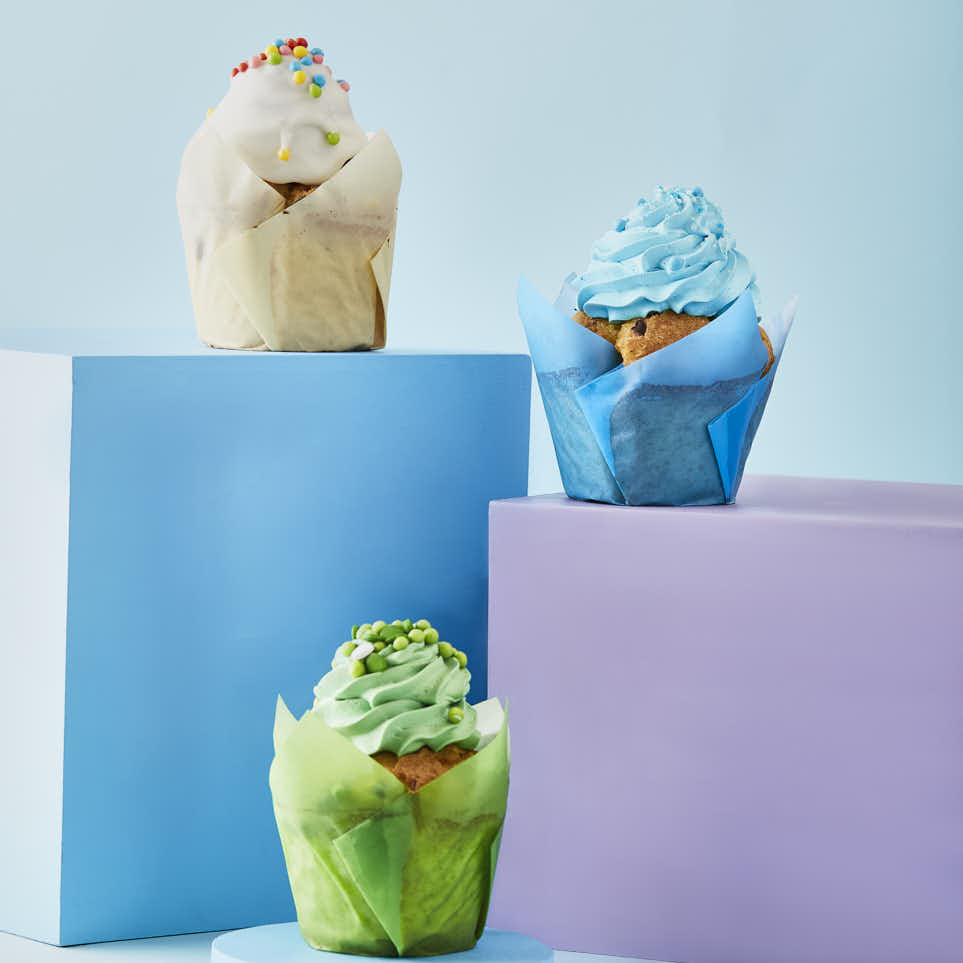 TULIPAS PARA MUFFIN Y CUPCAKE.Nº16 AMARILLA PASTEL LISA PAQ *200UNID