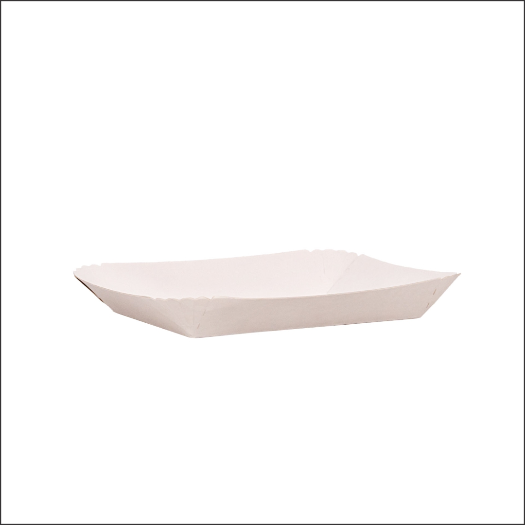 BANDEJA CARTON RECTANGULAR CARTULINA Nº2 (17*17.3*2.2CM) BIOHZ *600UNID