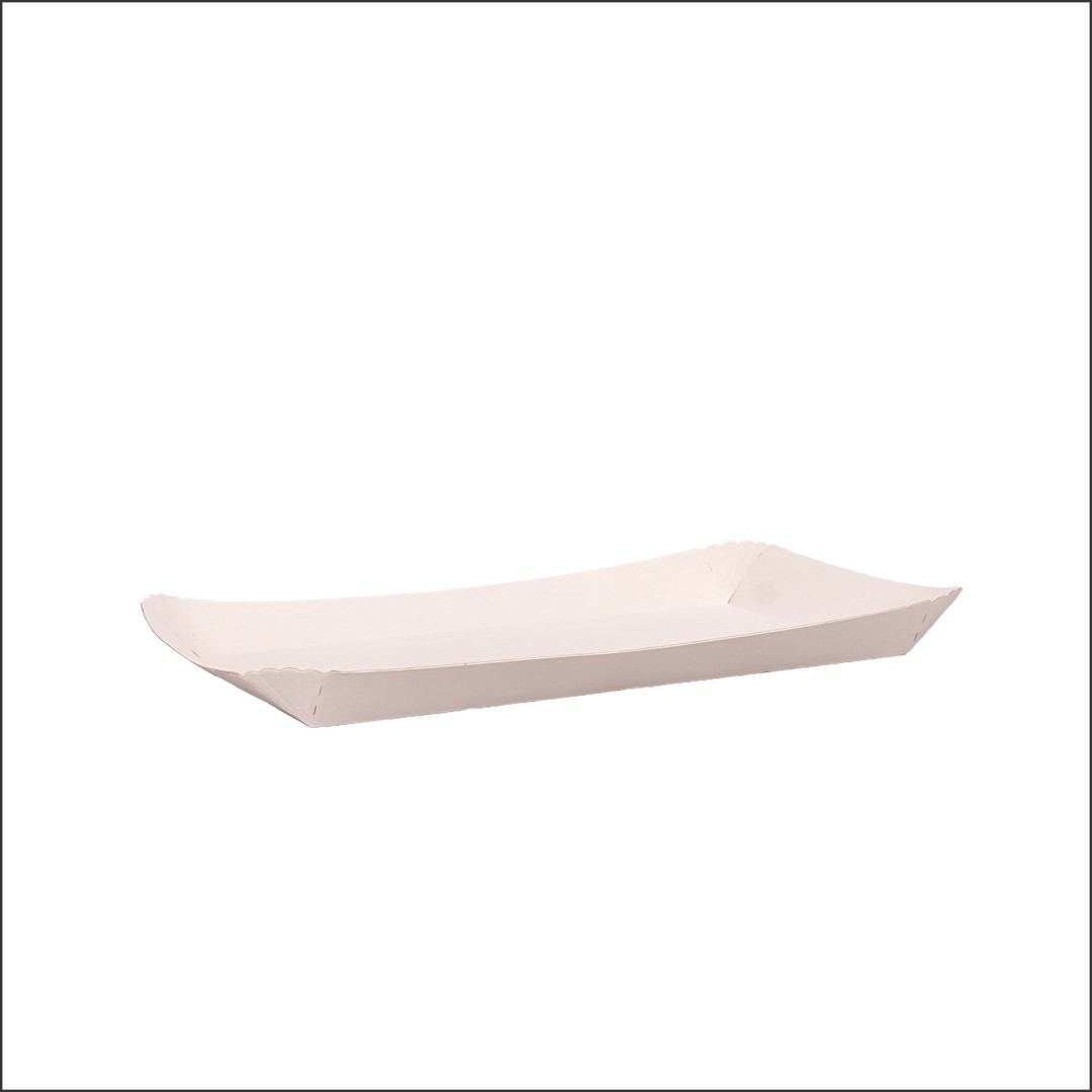 BANDEJA CARTON RECTANGULAR CARTULINA Nº5 (21*27*2.2CM) BIOHZ *300UNID