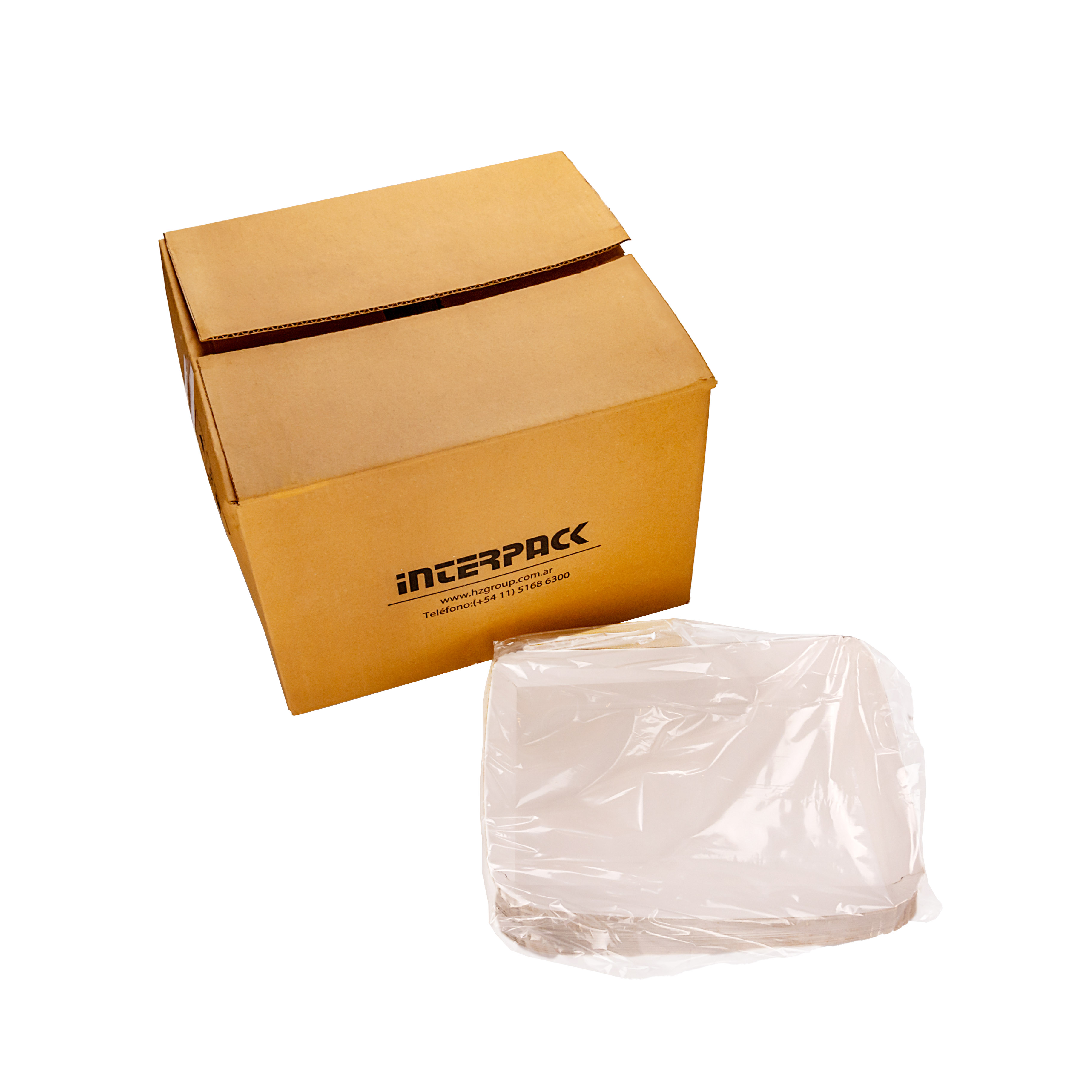 BANDEJA CARTON RECTANGULAR CARTULINA Nº7 (25*33*2.2CM) BIOHZ *200UNID