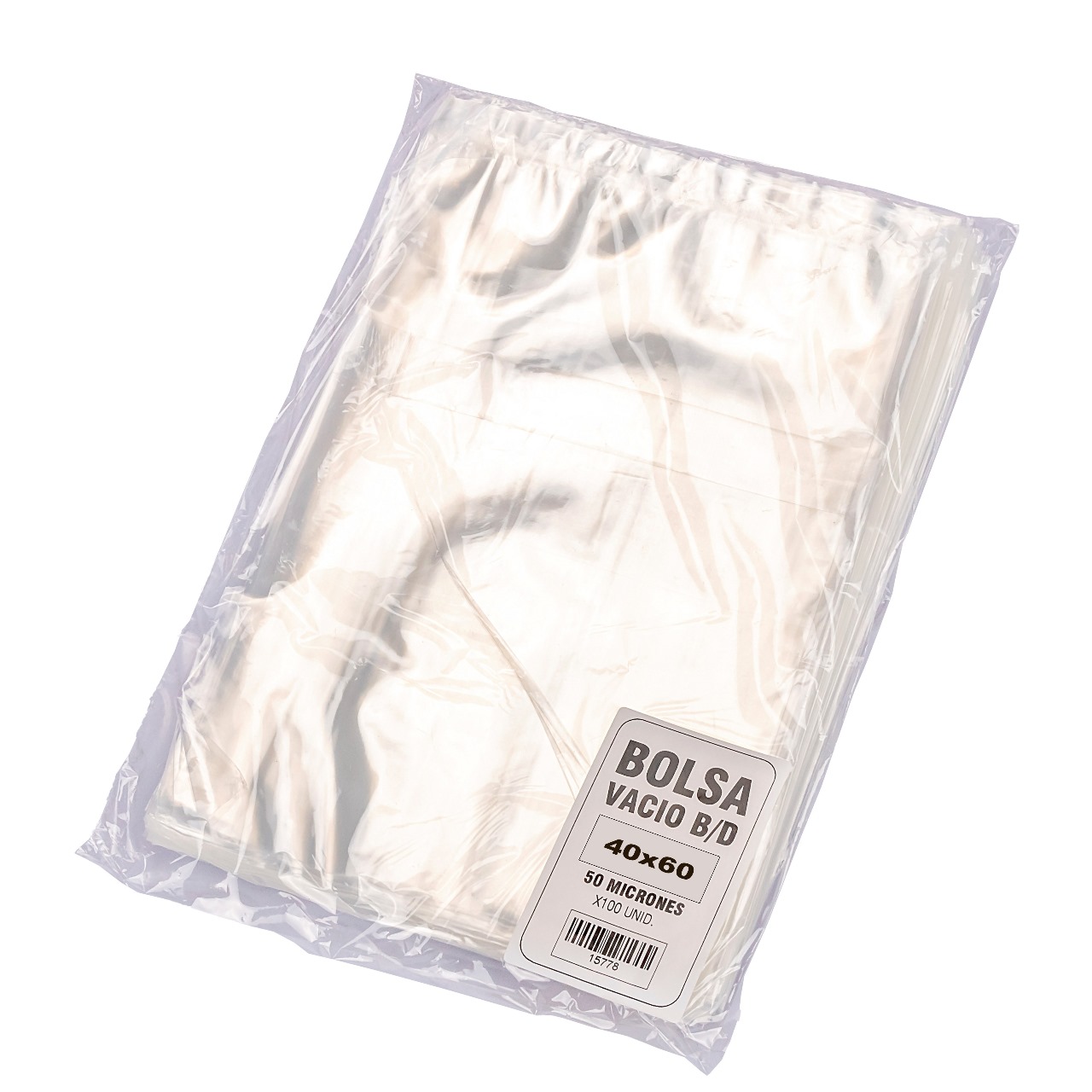 BOLSAS PARA VACIO ROPACK 40*60CM (60MIC) *100UNID