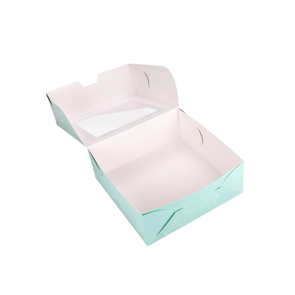 CAJA CARTULINA CHO MULTIUSO IMPRESA VERDE PASTEL CON VISOR (26*26*10CM) *25UNID