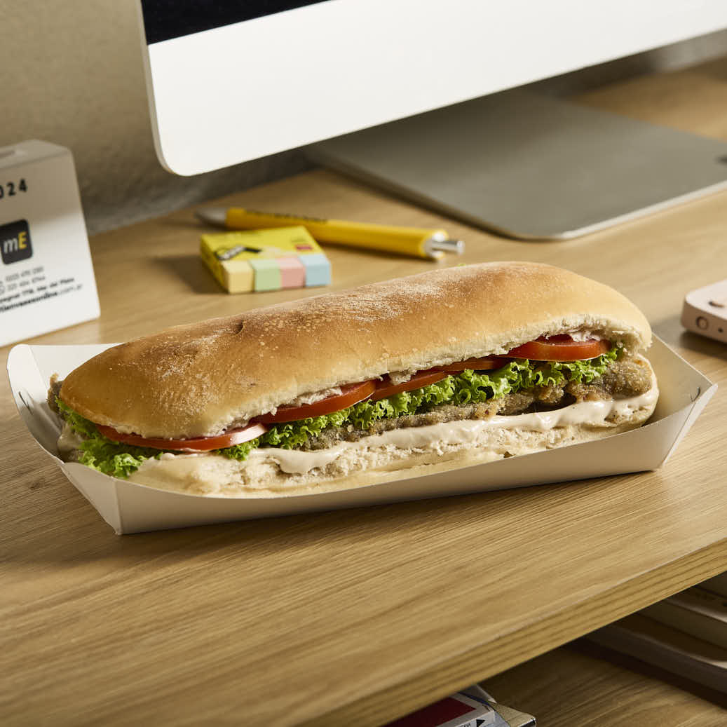 CUBETA SANDWICHERA CARTULINA BLANCA (22*10*4CM) mE *100UNID