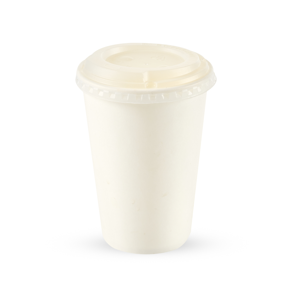 VASOS POLIPAPEL.BO PARA FRIO BLANCO 16OZ (475CC) *100UNID