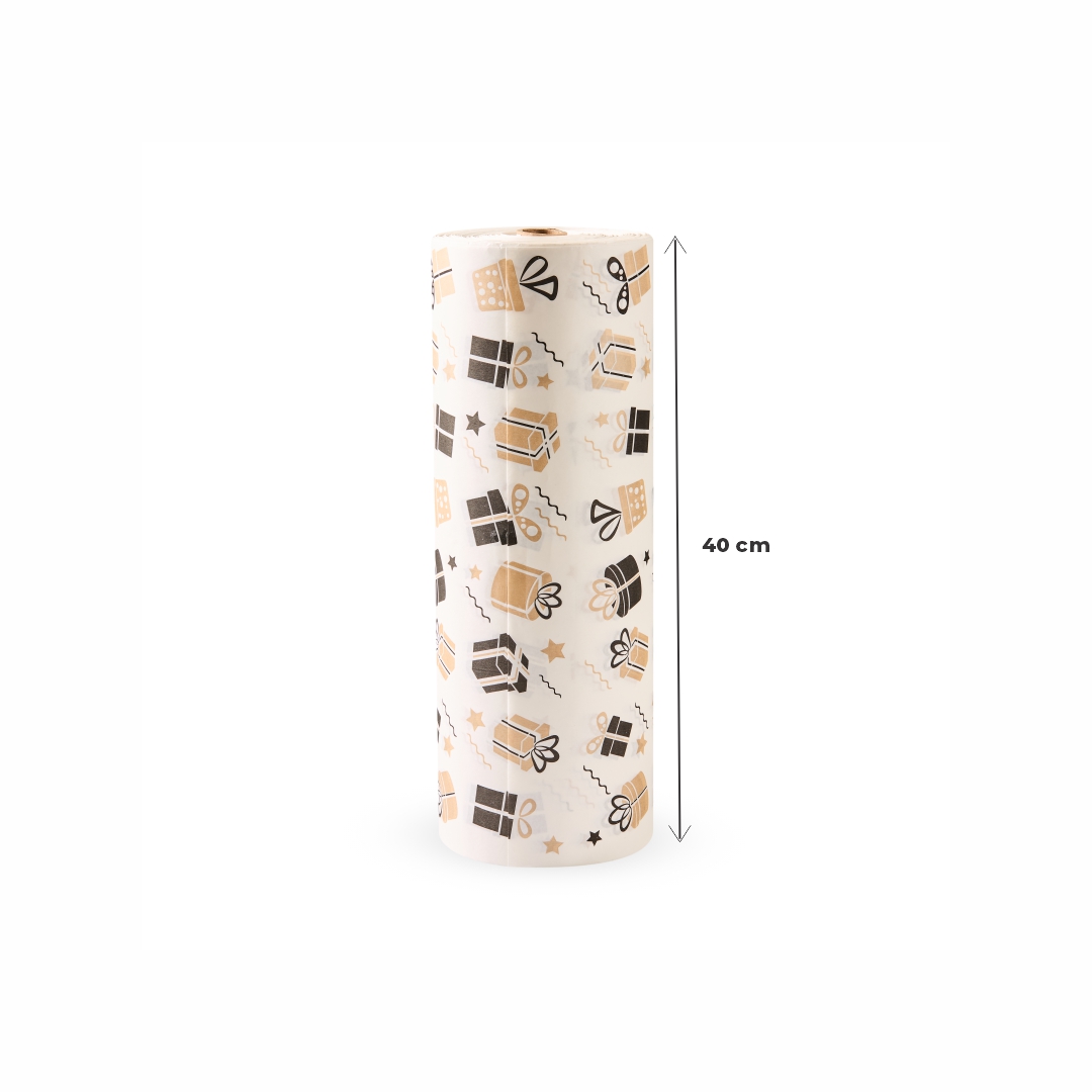 PAPEL FANTASIA mE 40CM REGALO (SUPER BLANCO - 40GRS - 280MTS) BOBINA *4,5KG