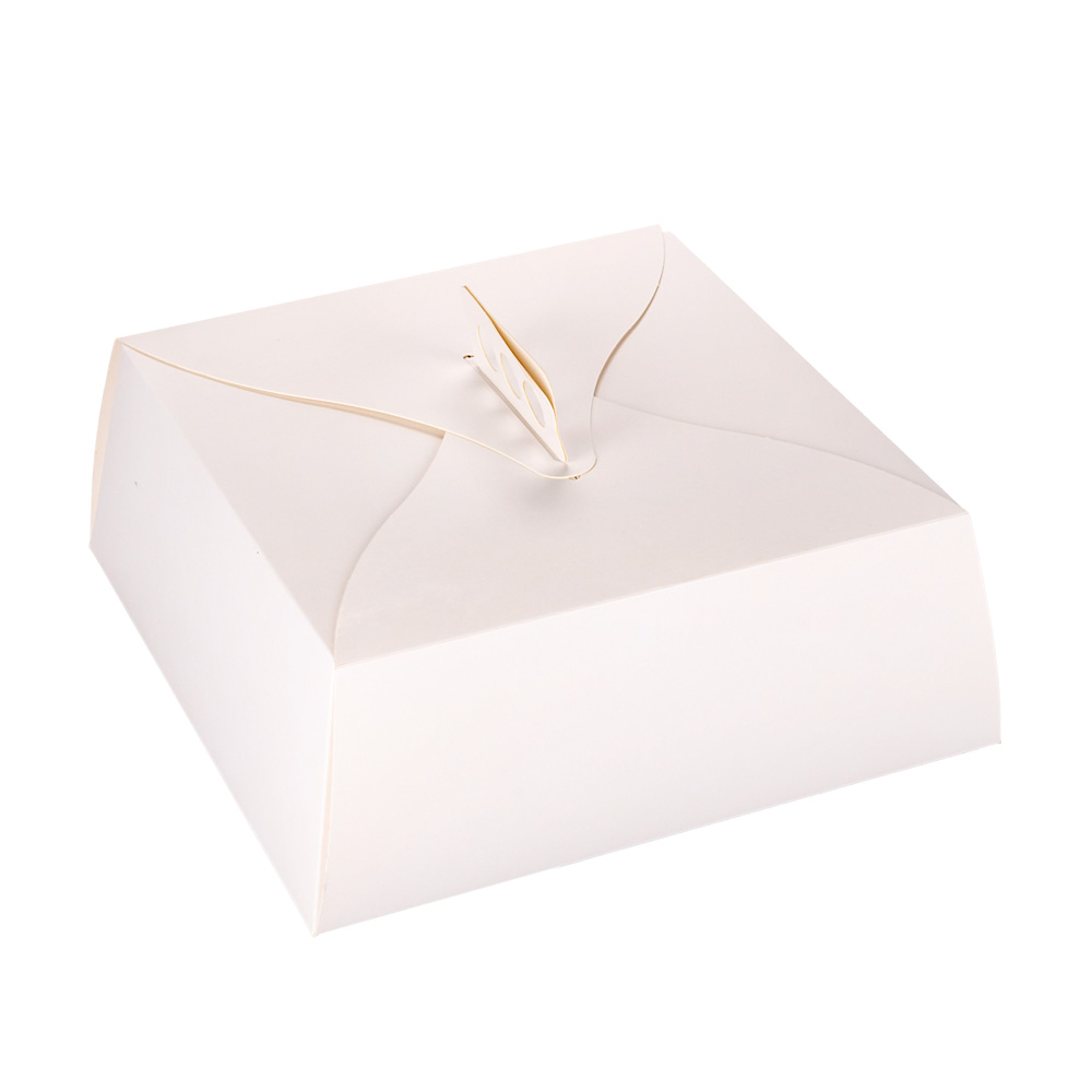 ESTUCHE TORTA CARTULINA BLANCA (26*26*12CM) mE *10UNID