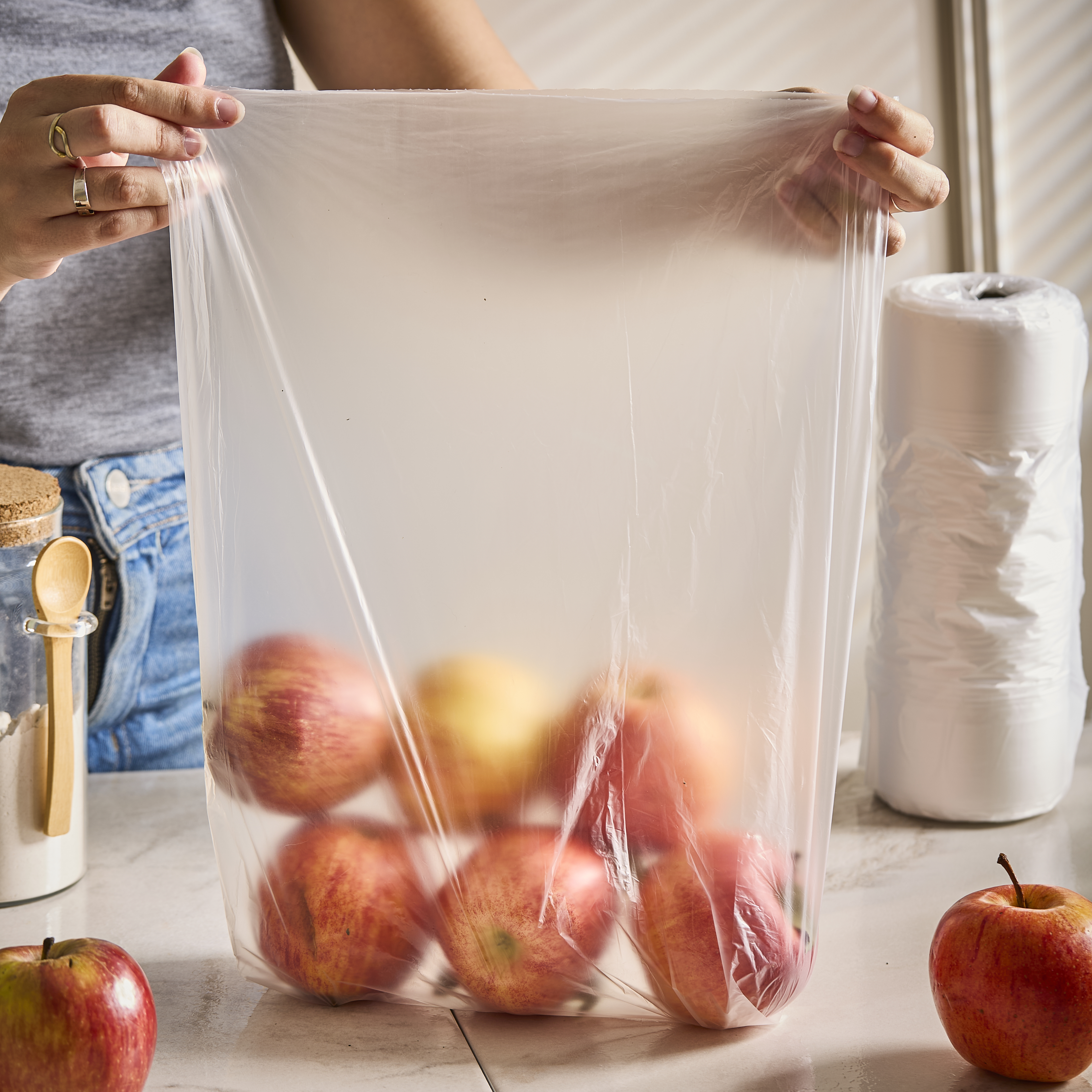 BOLSAS ARRANQUE A/D PREMIUM SUPER FINO (ROLLO *940GRS) 30*40CM POLYFILM *UNID