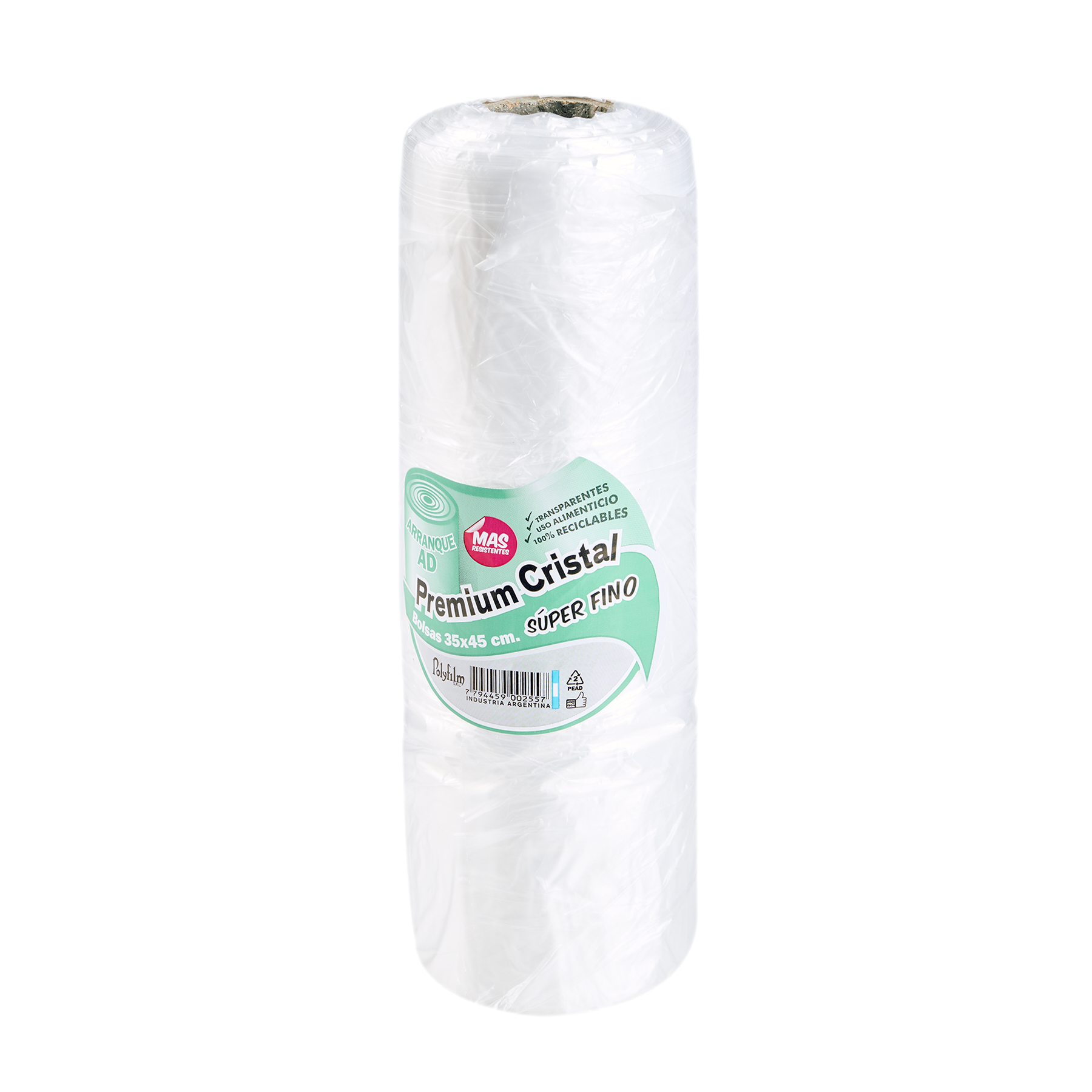 BOLSAS ARRANQUE A/D PREMIUM SUPER FINO (ROLLO.*720GRS) 35*45CM POLYFILM *UNID