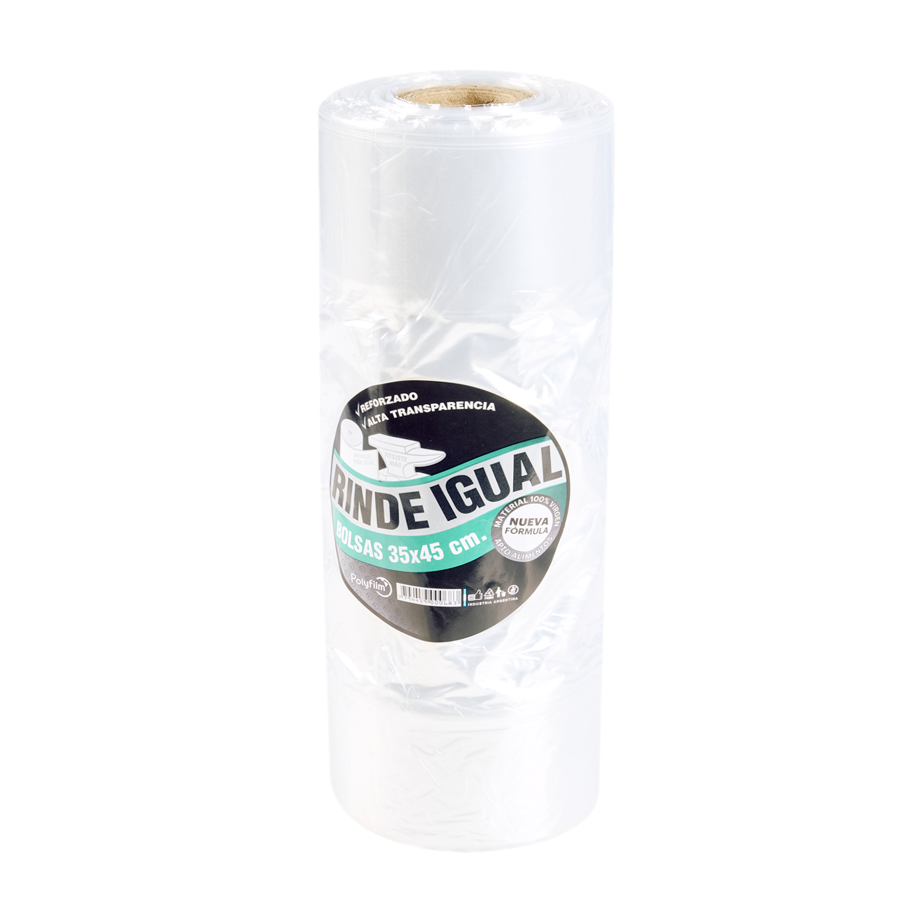BOLSAS ARRANQUE B/D RINDE IGUAL.(ROLLO *1.100GRS) 35*45CM POLYFILM *UNID