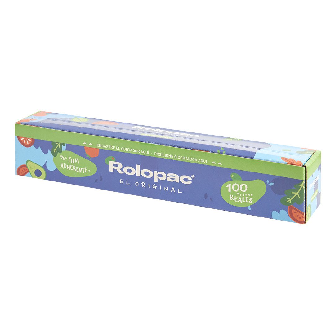 FILM ALIMENTICIO ROLOPAC CUTTER BOX (38CM.*100MTS) PVC *ROLLO