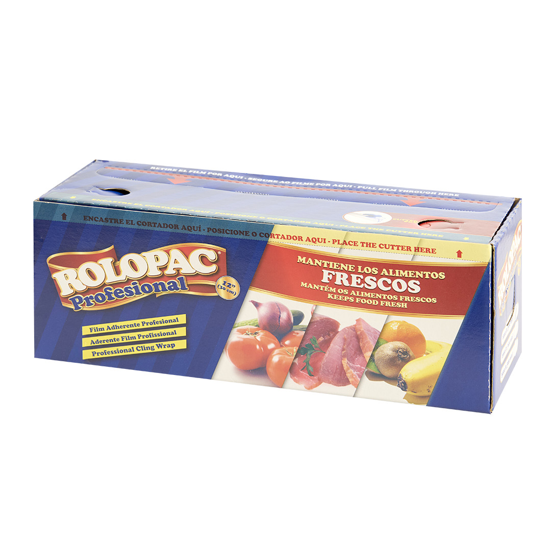 FILM ALIMENTICIO ROLOPAC CUTTER BOX (30CM.*300MTS) PVC *ROLLO