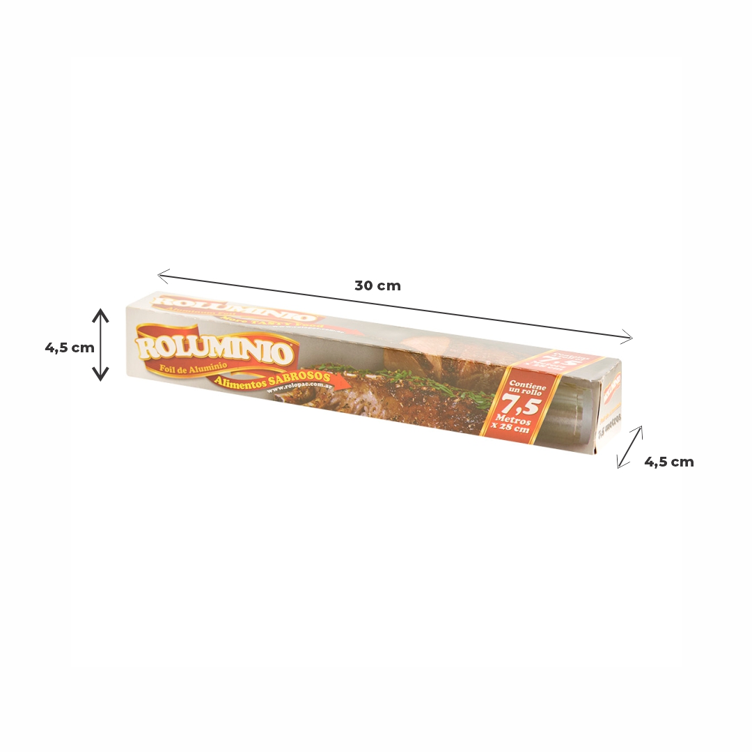 PAPEL ALUMINIO ROLUMINIO FAMILIAR (28CM*7.5MTS) *ROLLO