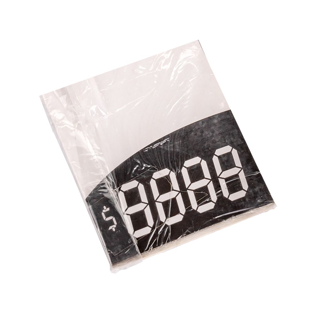 cartel tipo blanco y negro