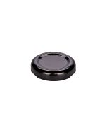 TAPA BOTELLA VIDRIO JUGO 38MM AXIAL NEGRA (METAL) PACK *20UNID