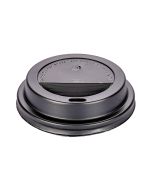 TAPA VASOS POLIPAPEL CON PICO NEGRA.14OZ PARA DOBLE PARED *100UNID