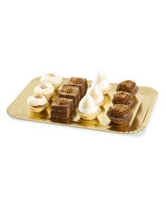 PLATO DORADO CARTON RECTANGULAR .750GRS (18*26CM) *10UNID