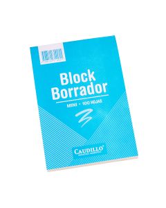 BORRADOR CAUDILLO 8*13CM MINI (100 HOJAS) *UNID