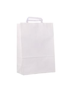 BOLSA BOUTIQUE PAPEL BLANCA 22*10*30CM *UNID