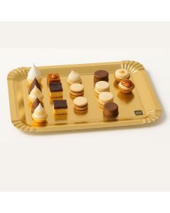 PLATO DORADO CARTON RECTANGULAR 1500GRS (24*31.5CM) (OFERTA DISC) *UNID