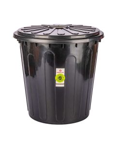 TACHO RESIDUOS GEMPLAST.(34LTS) REDONDO CON TAPA *UNID