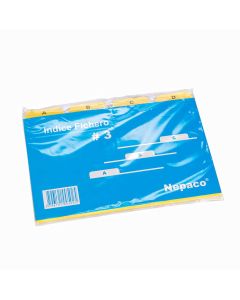 INDICE CARTON FICHERO Nº3 A/Z *UNID