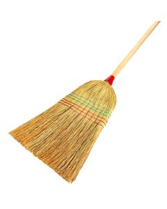 ESCOBA PAJA 6 HILOS CHAPA ROJA OLIVETTO *UNID