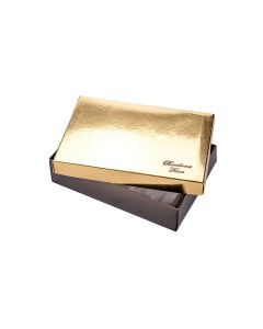 CAJA BOMBONES FINOS DORADA CON TAPA DORADA.1/2KG (11*18*4CM) *UNID