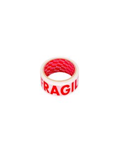 CINTA POLIPROPILENO IMPRESA FRAGIL 48MM*50MTS FONDO BLANCO STIKO *UNID