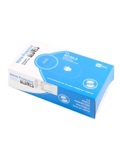 GUANTES NITRILO NEGRO DESCARTABLES MEDIANO (M) *100UNID