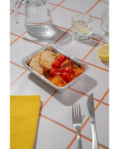 BANDEJA ALUMINIO VASSOI F-275 (680CC) (13*17*4.5CM) *25UNID
