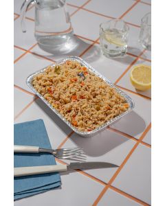 BANDEJA ALUMINIO VASSOI.F.-2200 (2000CC) (21*31*5CM) *25UNID
