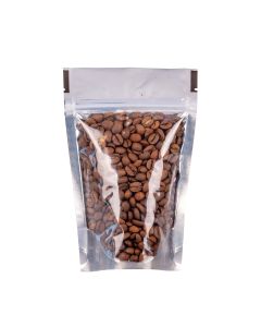 BOLSAS DOYPACK METALIZADAS 250ML C/VENTANA Y ZIPPER 11*17CM (80MIC) *50UNID