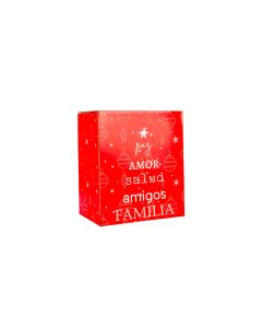 CAJA NAVIDAD PARA LOTE VALIJIN MEDIANO APILABLE CARTON ROJO 29.5*20*35CM *UNID