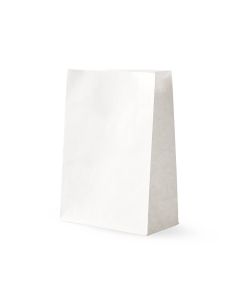 BOLSAS DELIVERY PAPEL BLANCO FONDO CUADRADO Nº5 (20*10*30CM) *50UNID