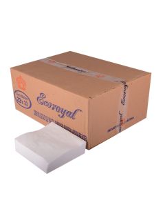 SERVILLETA GASTRONOMICA BLANCA (33*33CM) ECOROYAL ECO (TISSUE) CAJA *1.10KG