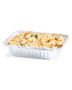 BANDEJA ALUMINIO DARNEL CON TAPA ALUMINIO F-50 (16OZ-500ML) CAJA*100UNID.