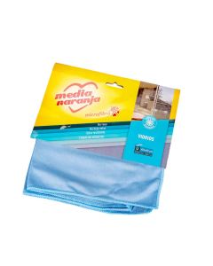 PAÑO MICROFIBRA MEDIA NARANJA VIDRIOS (40*40CM) *UNID