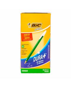 BOLIGRAFO BIC OPACO GRUESO VERDE (1MM) *UNID
