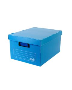 CAJA ARCHIVO PLASTICA GRANDE CON TAPA 804 AZUL (35.5*45*25.5CM) *UNID