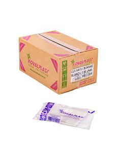 CUCHARA PLASTICA SUNDAE BLANCA (KOVALPLAST) CAJA *1000UNID