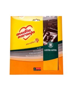 PAÑO MICROFIBRA MEDIA NARANJA LAVA AUTOS (50*60CM) *UNID
