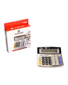 CALCULADORA JUSTOP ELECTRONICA (626) 12 DIGITOS (16*16.5CM) *UNID